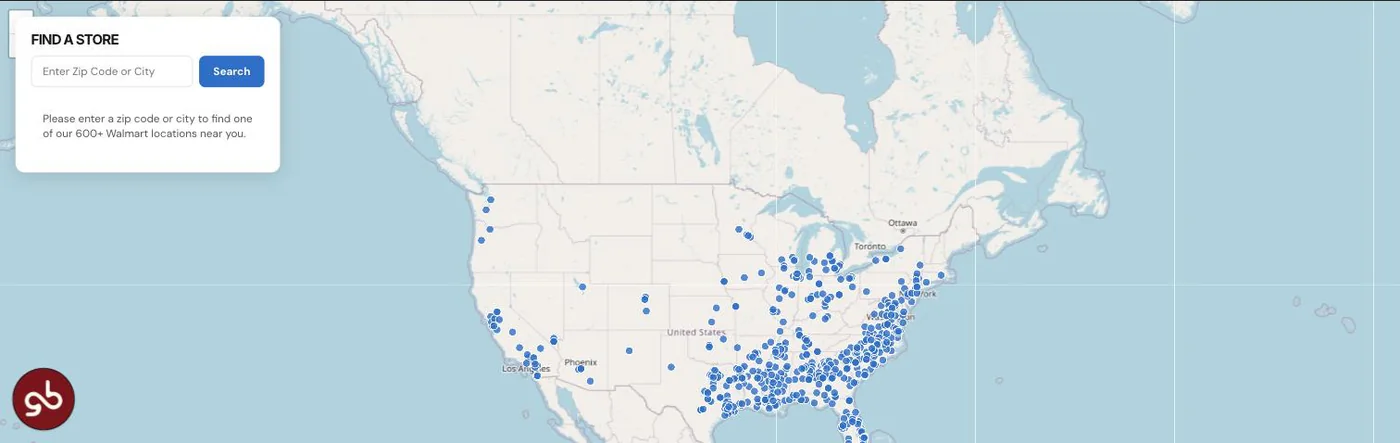 Walmart store locator